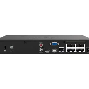 TP-Link VIGI VIGI NVR1008H-8MP 8 Channel PoE Network Video Recorder SPEC: H.265+/H.265/H.264+/H.264, Up to 8MP resolution, Decoding capability/8-ch@2MP/4-ch @4MP,80 Mbps Incoming Bandwidth(up to 8 channels),8× 10/100 Mbps PoE+ Por