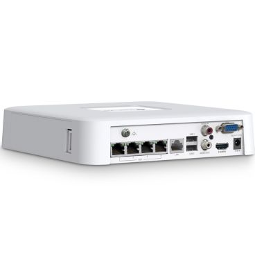 TP-Link VIGI VIGI NVR1104H-4P 4 Channel PoE Network Video RecorderSPEC: H.265+/H.265/H.264+/H.264, Up to 8MP resolution, Decoding capability/4-ch @4MP,80 Mbps Incoming Bandwidth(up to 4 channels),4× 10/100 Mbps PoE+ Ports, PoE Po
