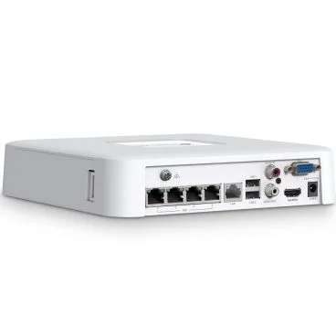 TP-Link VIGI VIGI NVR1104H-4P 4 Channel PoE Network Video RecorderSPEC: H.265+/H.265/H.264+/H.264, Up to 8MP resolution, Decoding capability/4-ch @4MP,80 Mbps Incoming Bandwidth(up to 4 channels),4× 10/100 Mbps PoE+ Ports, PoE Po