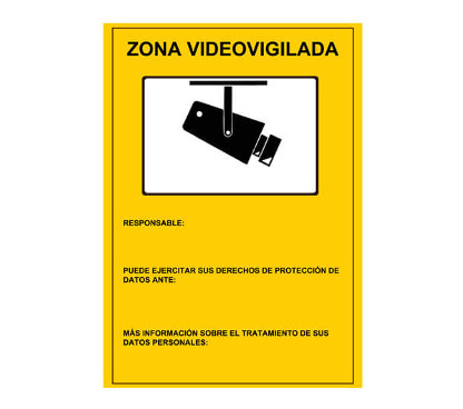 Dahua CARTEL EXTERIOR Cartel zona videovigilada para exterior (30x21cm)