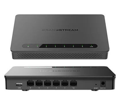 Grandstream GWN7001 Wired Router, 6x GbE WAN/LAN, 2.2Gbps NAT routing, 60K NAT sessions, VPN (530Mbps), DPI, SDN, cloud provisio