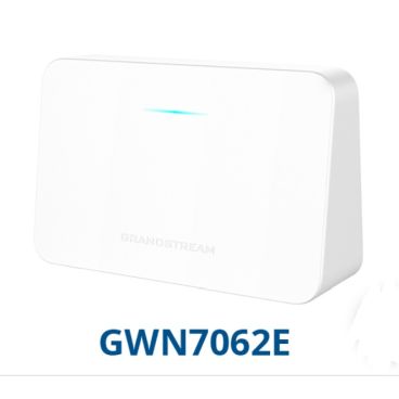 Grandstream GWN7062E Router Wifi 6 de doble banda, LAN 3 x GbE, doble banda 2,4Ghz 2x2:2 y 5Ghz 3x3:2 MU-MIMO, hasta 128 clientes, rendimiento 3Gbps, MESH