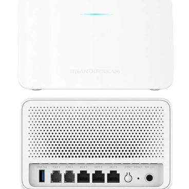 Grandstream GWN7062ET Router Wifi 6 de doble banda, LAN 3 x GbE, doble banda 2,4Ghz 2x2:2 y 5Ghz 3x3:2 MU-MIMO, hasta 128 clientes, rendimiento 3Gbps, MESH