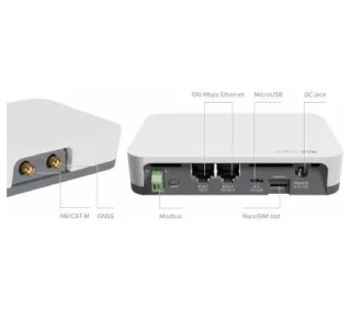 Mikrotik (KNOT) RB924i-2nD-BT5&BG77 KNOT -IoT Gateway IoT con CPU de 650MHz, 64MB RAM, 2 puertos Ethernet 10/100Mbps (PoE-in y P