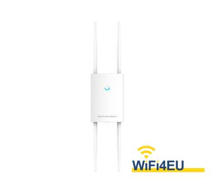 Grandstream GWN7630LR Punto de acceso WiFi 5 Wave 2 (802.11ac) de largo alcance exterior IP66. 4x4:4 MIMO en 2,4Ghz y 4x4:4 MU-MIMO en 5Ghz. Velocidad: 2,33Gbps. Cobertura +300m. Soporta +200 clientes