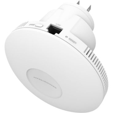 Grandstream GWN7660EM Punto de acceso Mesh Wi-Fi 6 enchufable, 2x2 AX3000 de doble banda, con enchufe de alimentación CA intercambiable, 1x GbE