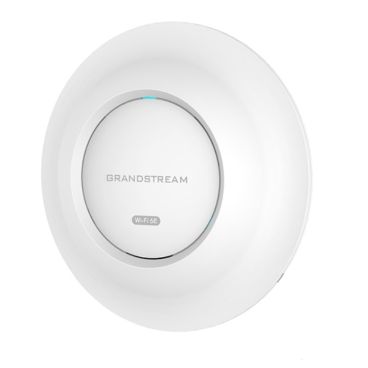 Grandstream GWN7665 Punto de acceso Wifi 6E de interior, velocidad máxima 5,4Gbps. Cobertura +175m. Soporta +384 clientes. Puertos: 1x GbE y 1x 2,5GbE PoE. Certificado para Wifi4EU.