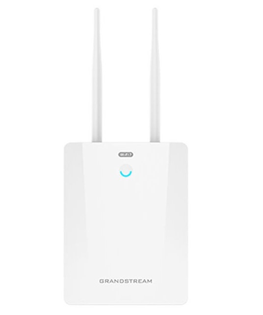 Grandstream GWN7670ELR Punto de acceso Wi-Fi 7 de largo alcance para exteriores, doble banda, 2x2:2 2.4/5 GHz, 1x 2.5GbE, 1x SFP 2.5G, PoE, cobertura de hasta 350 m, hasta 256 clientes inalá