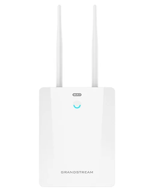 Grandstream GWN7670ELR Punto de acceso Wi-Fi 7 de largo alcance para exteriores, doble banda, 2x2:2 2.4/5 GHz, 1x 2.5GbE, 1x SFP 2.5G, PoE, cobertura de hasta 350 m, hasta 256 clientes inalámbricos
