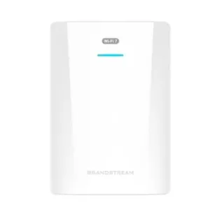 Grandstream GWN7670WM Punto de acceso doble banda de pared WiFi 7 (802.11be) de interior. 2x2:2 MU-MIMO en 2,4 y 5 Ghz.Puertos: 1 x 2,5GbE PoE, 175m cobertura, hasta 256 clientes y 3,6 Gbps