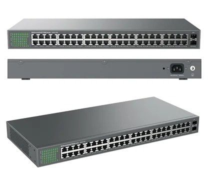 Grandstream GWN7706 Switch no gestionable. Puertos: 48 x GbE RJ45 y 2 puertos SFP. Carcasa metálica