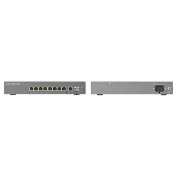 Grandstream GWN7721PE Switch de red gestionado de Capa 2 Lite, con 8 puertos Ethernet de 2,5 GbE con PoE/PoE+, 1 puerto Ethernet de 10 GbE con PoE/PoE+/PoE++ (PoE budget 130W) 1 puerto SFP+ de 10 GbE para enlace ascendente