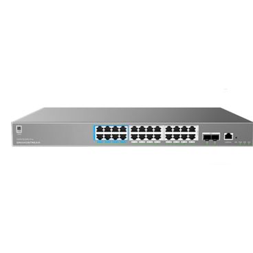 Grandstream GWN7803PH Pro Switch gestionable capa 2++, 24 puertos Gb RJ45 con PoE