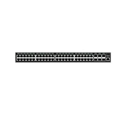 Grandstream GWN7816P Switch gestionable Capa 3 apilable y enracable. 48 puertos GbE RJ45 PoE con PoE budget 740W PoE/PoE+ y PoE++ con control de energía inteligente y 6 puertos SFP+. PSU redundante op