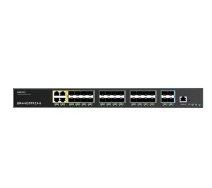 Grandstream GWN7831 Switch gestionable capa (layer) 3. Puertos: 24x SFP, 4x SFP+, 4x GbE combo, PSU redundante opcional