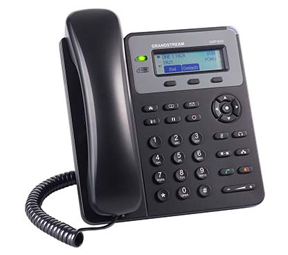 Grandstream GXP1610 (NOPOE) single SIP account, up to 2 call appearances, 3-way conference, full duplex speakerphone, a 132×48 L