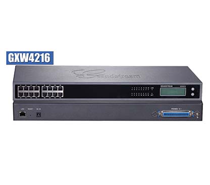 Grandstream GXW4216 Gateway 16 FXS y un Telco 50 pines (16 pares activos), no gestionable mediante plataforma GDMS