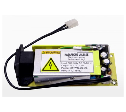 Mikrotik 24V2APOW Fuente de alimentación interna de 24v 2,5A para CCR1009-7G-1C-1S+ y CRS317-1G-16S+RM