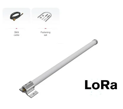 Mikrotik 868 Omni antenna LoRa (antes LORA ANTENA KIT) 6.5dBi 824-960MHz conector SMA hembra, cable SMA 1m y abrazadera mástil