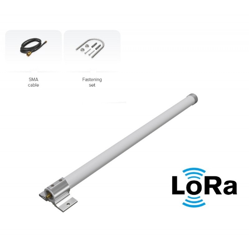 Mikrotik 915_Omni_antenna Kit Omni Antena LoRa 6.5dBi 900-928MHz (no apto en la Unión Europea) con conector hembra SMA