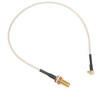 Mikrotik ACMMCXRPSMA Pigtail MMCX-RPSMA cuerpo hembra pin macho de 26cm.