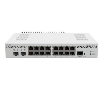 Mikrotik CCR2004-16G-2S+PC 16 LAN Gbit, 2x SFP+, refrigeración pasiva CPU Alpine v2 de Annapurna con 4 núcleos