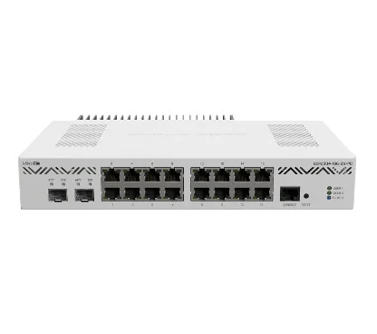 Mikrotik CCR2004-16G-2S+PC 16 LAN Gbit, 2x SFP+, refrigeración pasiva CPU Alpine v2 de Annapurna con 4 núcleos