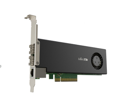Mikrotik CCR2004-1G-2XS-PCIe Cloud Core Router en formato PCIe, para conexión directa a servidores