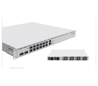 Mikrotik CCR2216-1G-12XS-2XQ CPU Alpinev3 (16 núcleos), 16 GB RAM, 2x QSFP 100Gb, 14x SFP28 25Gb, 1x Gbe, 2 ranuras SATA M.2