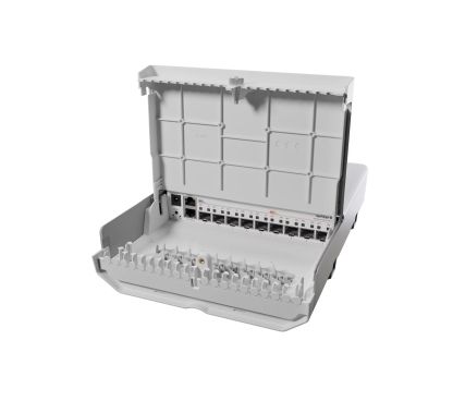 Mikrotik CRS310-1G-5S-4S+OUT (NETFIBER 9) Switch de exterior con CPU ARMv7 800 MHz, 256 MB RAM, 4x SFP+, 5x SFP, 1x Gb (PoE-In)
