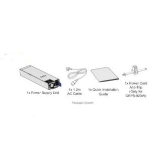 Grandstream 54.5V/16.9A RPS-920W PSU Hotswappable PSU for GWN7816P, CRPS-920W G1482-0920WNA