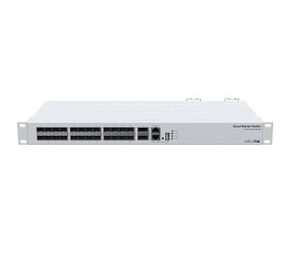 Mikrotik CRS326-24S+2Q+RM Cloud Router Switch 2x QSFP+ de 40G, 24x SFP+ de 10G, 1 puerto LAN para gestión, RouterOS L5 o SwitchO