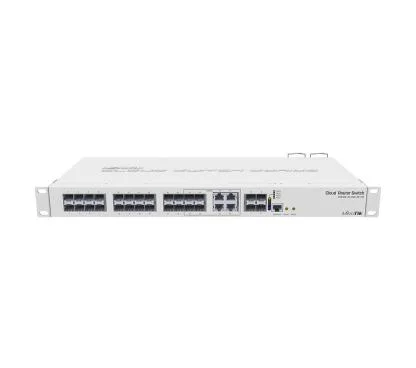 Mikrotik CRS328-4C-20S-4S+RM Cloud Router Switch CPU de 800 MHz, 512 MB de RAM, 24x SFP, 4x SFP+, 4 puertos Combo (1xGbit LAN o