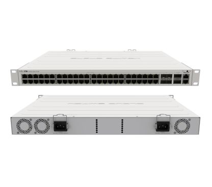 Mikrotik CRS354-48G-4S+2Q+RM Cloud Router Switch 48 LAN Gigabit RJ45, 4x SFP+ de 10G, 2x QSFP+ de 40G, RouterOS L5, carcasa para