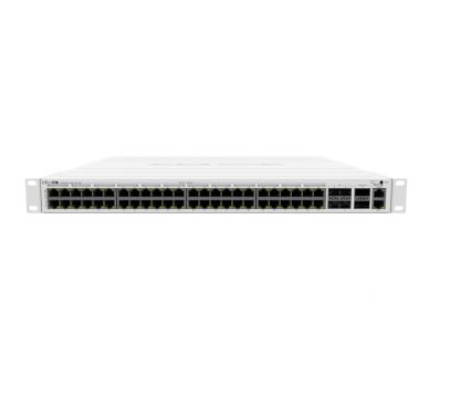 Mikrotik CRS354-48P-4S+2Q+RM Cloud Router Switch 48 LAN Gigabit RJ45 (todas con salida PoE), 4x SFP+ de 10G, 2x QSFP+ de 40G, Ro