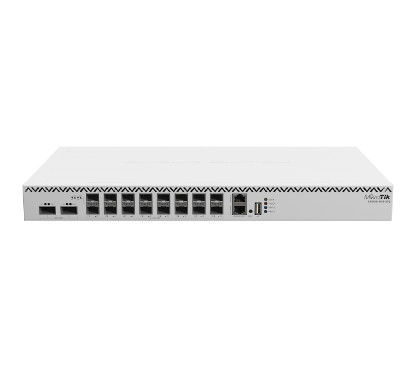 Mikrotik CRS518-16XS-2XQ-RM 2 puertos QSFP28 de 100G, 16 puertos SFP28 de 25G, 1 puerto Ethernet de 100Mb para gestión, USB