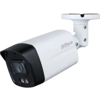 Dahua DH-HAC-HFW1200TLMP-IL-A-0280B-S6 - Cámara Analógica Formato Bullet, Resistente a Intemperie, Resolución 2MP 25fps (1920×1080px), Lente Fija (2.8mm), Visión Nocturna IR 40m, Alimentació
