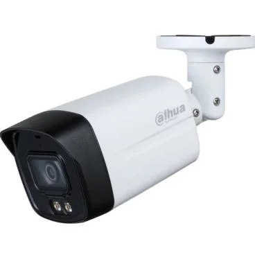 Dahua DH-HAC-HFW1200TLMP-IL-A-0360B-S6 - Cámara Analógica Formato Bullet, Resistente a Intemperie, Resolución 2MP 25fps (1920×1080px), Lente Fija (2.8mm), Visión Nocturna IR 40m, Alimentación por Fuente (no incl.)