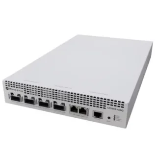 Mikrotik CRS804-4DDQ-hRM Switch 804 DDQ con CPU AL52400 de cuatro núcleos a 2 GHz, 4 GB de RAM, chip de conmutación 98DX7335, 2 puertos Ethernet 1G/2.5G/5G/10G, 4 puertos QSFP56-DD de 400 G,