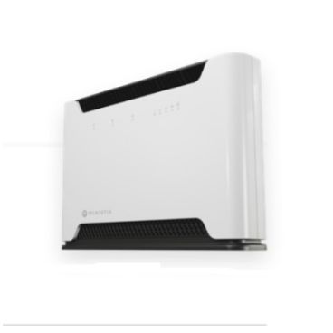 Mikrotik D53G-5HacD2HnD-TC&R11e-LTE7 Router con CPU de cuatro núcleos a 716 MHz, 256 MB de RAM, 5 puertos Gigabit LAN, Wi-Fi integrado de 2,4 GHz 802.11b/g/n y 5 GHz 802.11a/n/ac módem LTE CAT7 con antenas integradas, conectores S