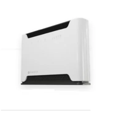 Mikrotik D53G-5HacD2HnD-TC&R11e-LTE7 Router con CPU de cuatro núcleos a 716 MHz, 256 MB de RAM, 5 puertos Gigabit LAN, Wi-Fi integrado de 2,4 GHz 802.11b/g/n y 5 GHz 802.11a/n/ac módem LTE CAT7 con antenas integradas, conectores S