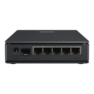 Mikrotik E62iUGS-2axD5axT (HAP AX S) Router con CPU de doble núcleo a 950 MHz, 512 MB de RAM, 5 puertos LAN Gigabit, 1 puerto SFP de 2,5 Gigabit, Wi-Fi integrado de 2,4 GHz 802.11b/g/n/ax, Wi-Fi integrado de 5 GHz 802.11a/n/ac/ax,
