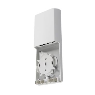Mikrotik FTC11XG Conversor de fibra a cobre IP55 para transformar conexiones de fibra SFP+ 10 Gb a Ethernet RJ45 10Gb. Ejecuta una versión completa de SwOS Lite y tiene su propio chip de swi