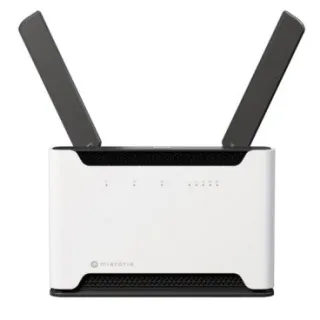 Mikrotik H53UiG-5HaxQ2HaxQ (CHATEAU PRO AX) Router WiFi6 CPU 4 núcleos 2,2GHz, RAM 1GB, 1xLAN 5Gb (1xPoE out), 2x wireless MIMO 4x4, antenas 5dBi 2,4GHz y 6dBi 5GHz, carcasa torre, USB, fuen