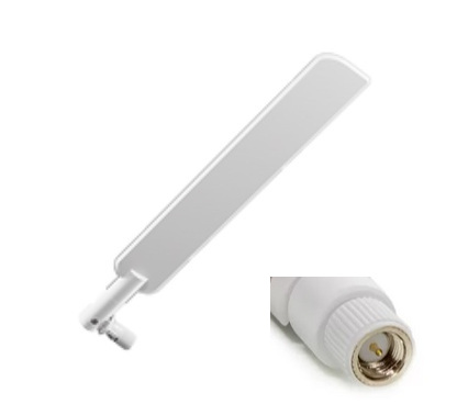 Mikrotik HGO-LTE-W Antena interior LTE/LoRa/CAT-M/NB 699MHz - 3.8GHz 1.5-4 dBi con conector SMA pin macho (cuerpo macho, pin macho), apta para KNOT, CHATEAU etc
