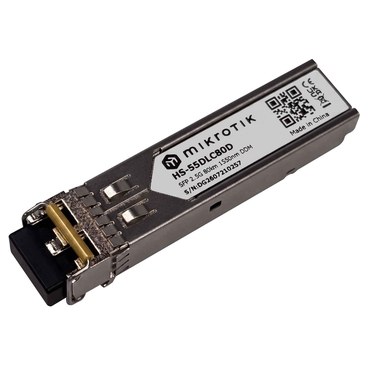 Mikrotik HS-55DLC80D Módulo SFP de 1,25G/2,5G, monomodo (SM), 80 km, 1550 nm