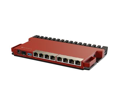 Mikrotik L009UiGS-RM L009UiGS with dual core 800MHz CPU, 512MB RAM, 8 x Gbit LAN, 1 x 2.5 Gbit SFP port, USB, desktop/1U rackmou