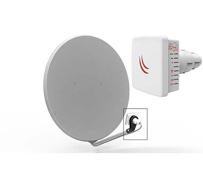 Mikrotik LDF 5 (RBLDF-5nD) con antena de 9dBi en 5GHz, wireless doble cadena 802.11an, CPU de 600MHz, 64MB RAM, 1x LAN, carcasa para exteriores, POE, fuente de alimentación, RouterOS L3