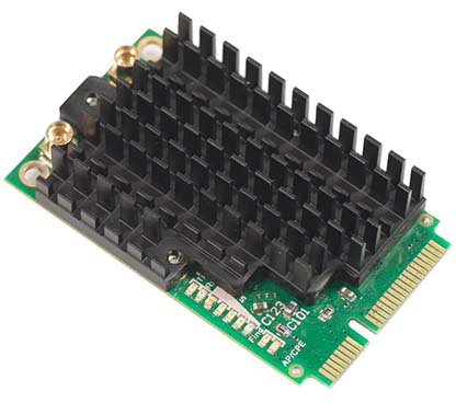 Mikrotik R11e-2HPnD Tarjeta miniPCI-e 802.11b/g/n de alta potencia con conectores MMCX