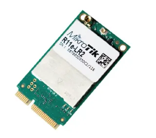 Mikrotik R11e-LR2 Tarjeta-gateway conectradora LoRa miniPCI-e para 2.4Ghz.